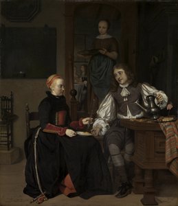 Young Couple at Breakfast